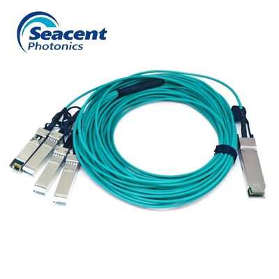 40G QSFP+'dan 4x10G SFP+ AOC Çok Modlu Aktif Optik Kablolar