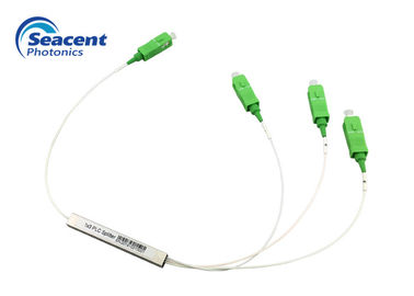 Seacent Fiber Optik PLC Bölücü, SC / APC Konnektörlü 1x3 Plc Mini Tip