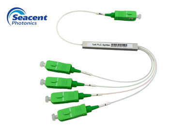 SC / APC Konnektörlü Mikro PLC Düzlemsel Lightwave Devre Bölücü 1x4 Tipi