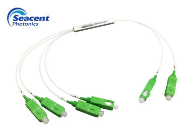 Mükemmel Kanal Düzgünlüğü ile 2x4 Mikro Tip Fiber Optik PLC Bölücü