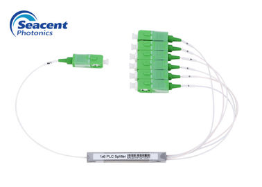 1x6 Mini Plc Bölücü, Ftth Fiber Optik Bölücü İyi Kanal Tekdüzeliği