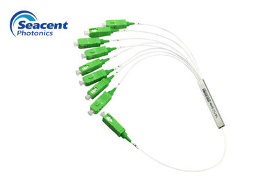 Düşük Ekleme Kaybı PLC Fiber Optik Bölücü, Çelik Boru 1x8 Plc Bölücü