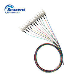 LSZH / PVC Ceket 12 Renk Işın Fiber Optik Pigtail SC UPC Konnektörlü