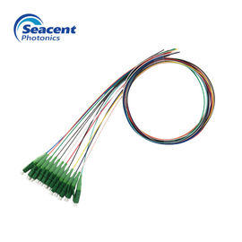 Düşük Ekleme Kaybı Lc Apc Pigtail, Fiber Optikte 12 Renkli Işın Pigtail