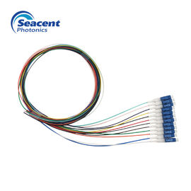 12 Renk Işın Fiber Pigtail, Lc Upc Pigtail Yüksek Dönüş Kaybı ROHS Onaylandı