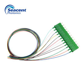 Optik Fiber Algılama Sistemi için SC APC Fiber Pigtailler 12 Renk Işın 0.5m