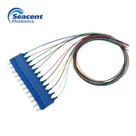 PVC Ceket ile 12 Renk Işın SC Fiber Optik Pigtail UPC Lehçe 2.0m 3.0mm