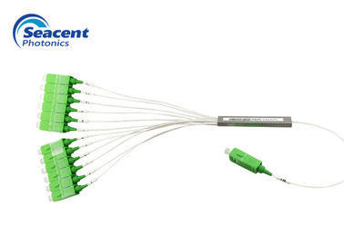 1x12 Çelik Boru Fiber Optik Plc Splitter Özel Oran Düşük Kaybı